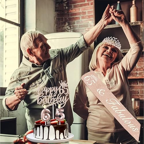 Miniatura 352 de Decoraciones de cumpleaños de 3 años para niñas; banda, corona/tiara, velas y adorno para pastel de cumpleaños de 3 años; regalos y decoraciones