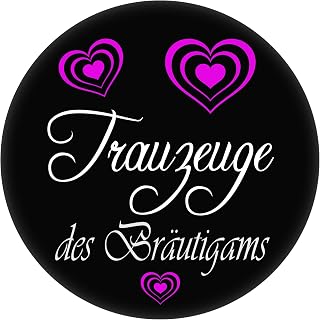 Button schwarz XXX der Braut/des Bräutigams Badge