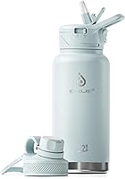 Vista 46 de Botella de agua aislada Ideus 12oz, botella de agua aislada de acero inoxidable para la escuela, botellas aisladas con popotes a prueba de fugas