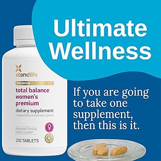 Xtendlife Total Balance Women's Premium Extra Strength Daily Multivitamin & Mineral - 90+ Nutrients for Complete Immune, Heart, Digestive, and Cellular Health - 30 Day Supply