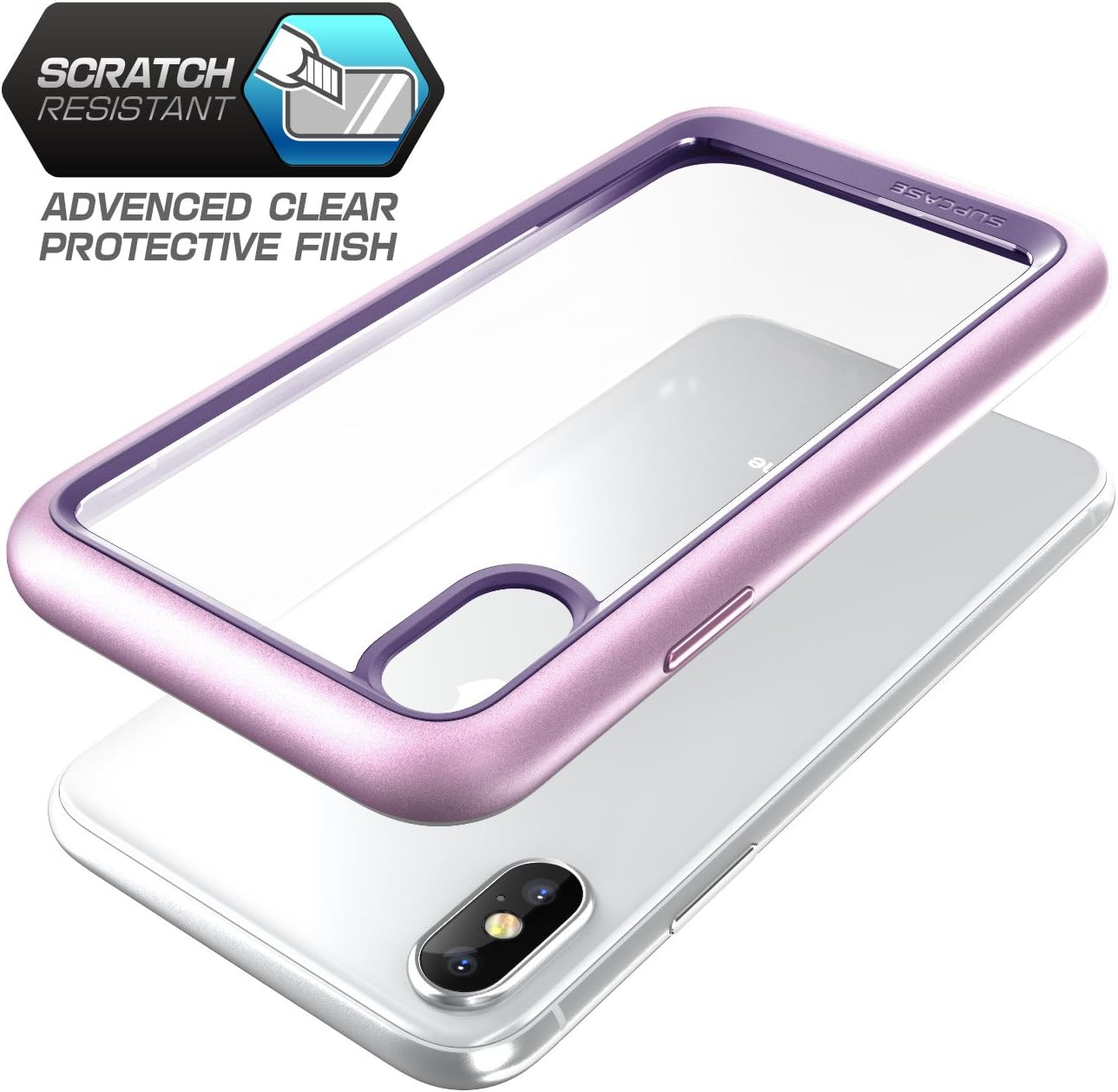 SUPCASE [Unicorn Beetle Style] Case Designed for iPhone X, iPhone XS, Premium Hybrid Protective Clear Case for Apple iPhone X 2017/ iPhone XS 2018 Release (Purple)
