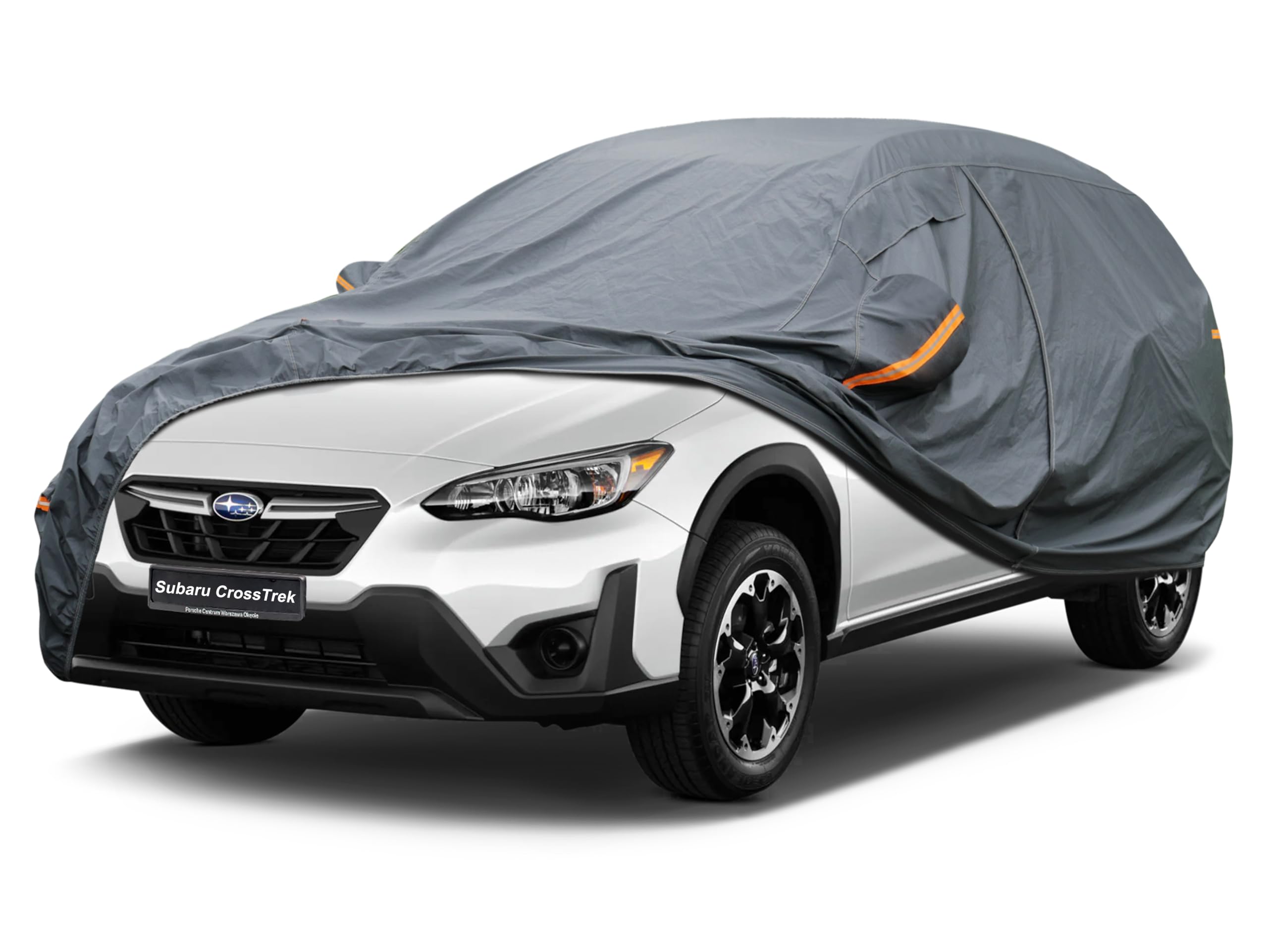 GUNHYI Premium Car Cover Custom Fit Subaru CrossTrek/XV CrossTrek (2012-2026), 16 Layers Heavy Duty Car Cover Waterproof All Weather with Zipper Door for Sun Rain Snow Dust Uv Protection