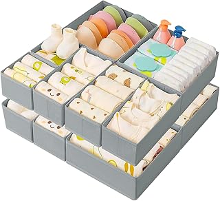 DIMJ Organizador de armário - Organizadores de gavetas de tecido para guardar roupas, organizador gavetas roupa interior...