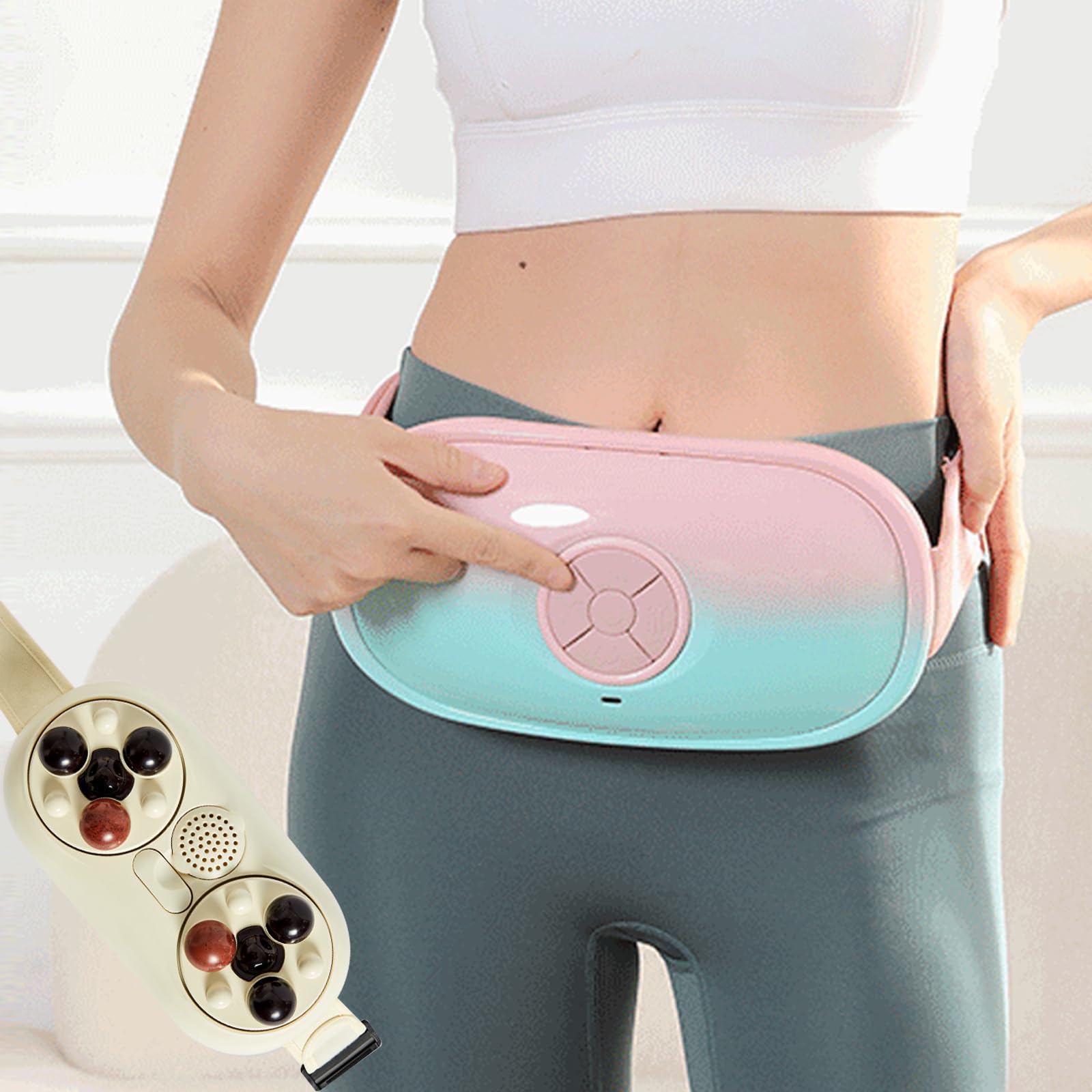 Ceinture abdominale chauffante électrique Red Bianshi contre les règles douloureuses