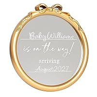 Vista 11 de Kate & Milo Discos de marcador mensual de hitos para bebé, accesorios reversibles, tarjetas para compartir fotos de crecimiento y embarazo, 1-12