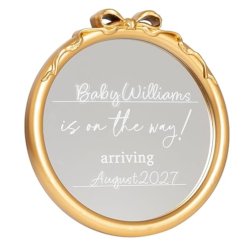 Vista 11 de Kate & Milo Discos de marcador mensual de hitos para bebé, accesorios reversibles, tarjetas para compartir fotos de crecimiento y embarazo, 1-12