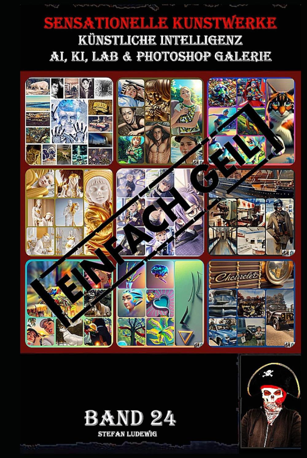 Artificielle intelligence livre KI galerie Band 24 art numérique Photoshop LAB