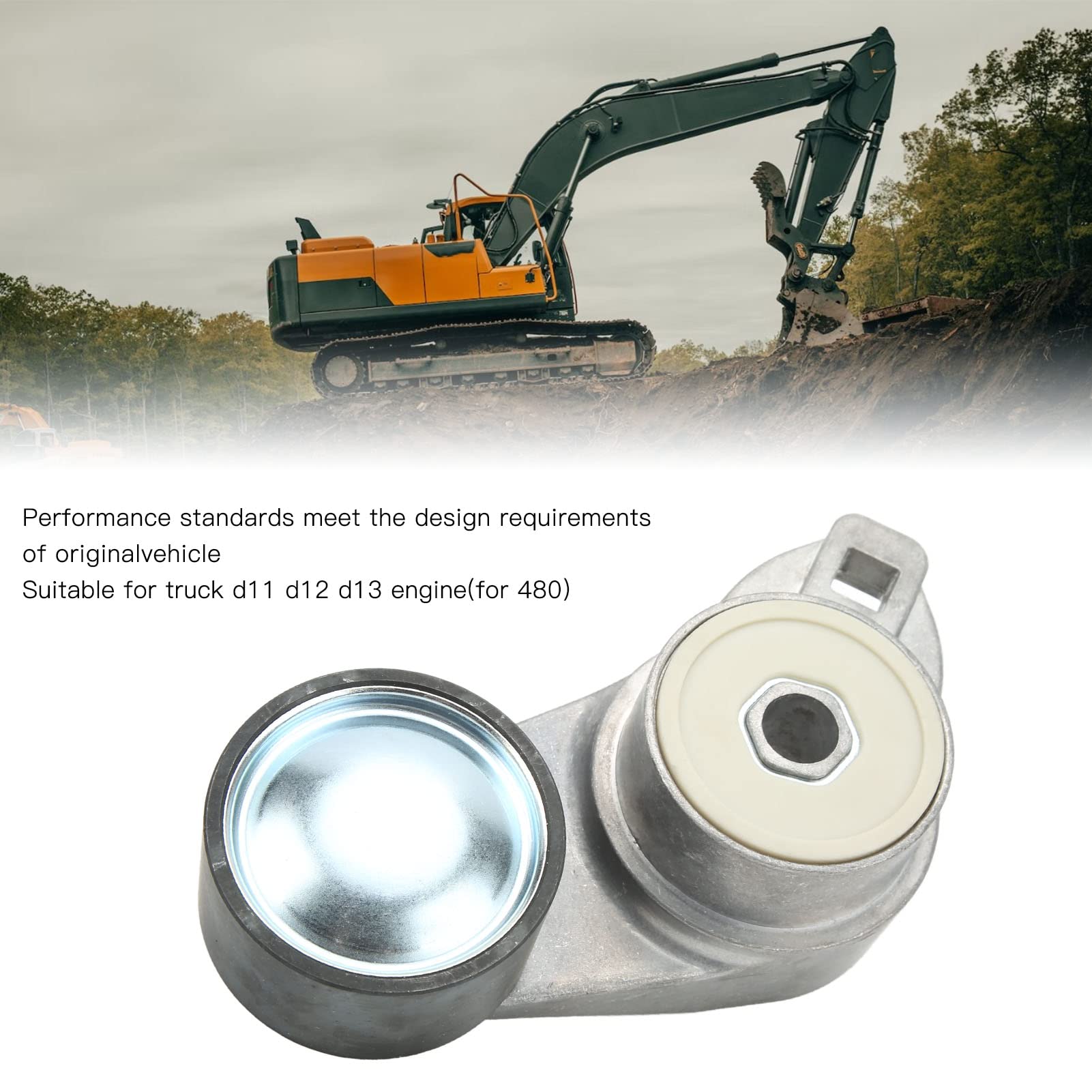 Tendicinghia in acciaio legato sostituisce 3979980 - Compatibile con motori D11 D12 D13 di camion per modelli 480 - Acciaio temprato per una migliore durezza e resistenza