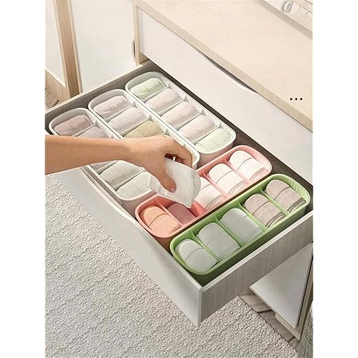 Storage Boxes for Socks & Underwear - Pack of 4