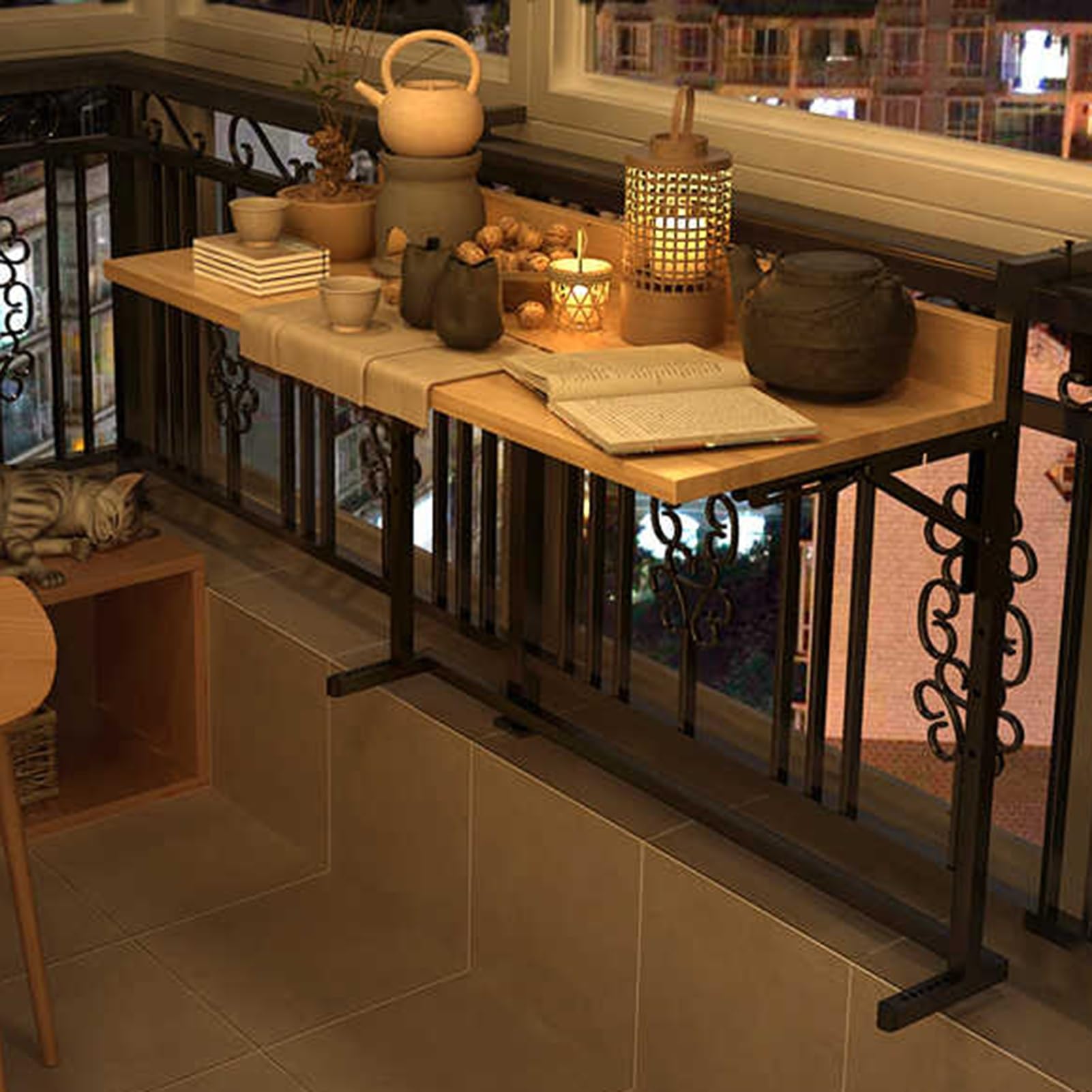 Escritorio plegable de pared, mesa abatible que ahorra espacio, perfecto para taller, garaje, oficina en casa, diseño versátil y duradero para un uso fácil