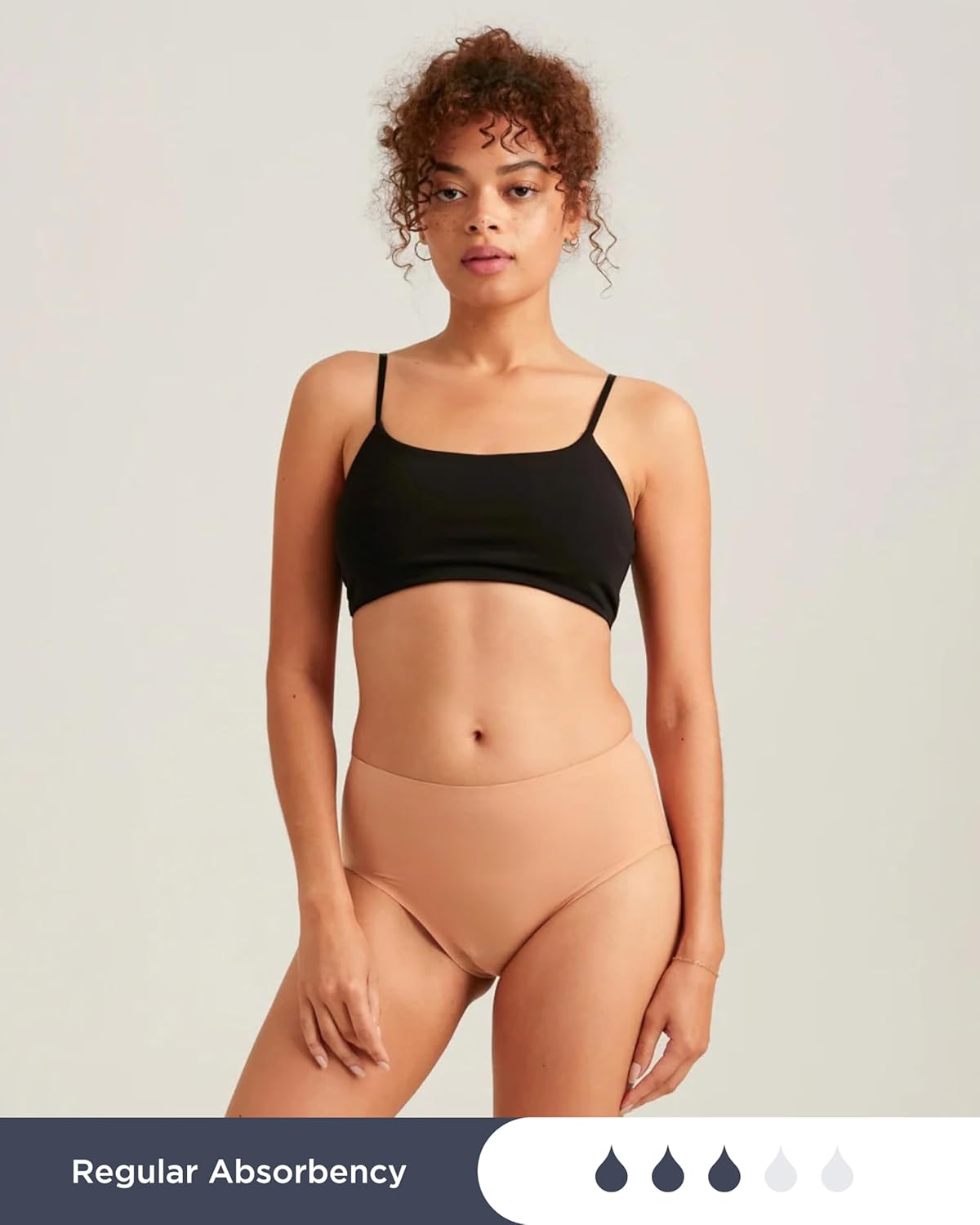 Saalt Seamless High Waisted Underwear - Womens Period Underwear - High-Rise Leakproof Panty - Made with Lycra Xtra Life - Reusable & Washable - Image 3