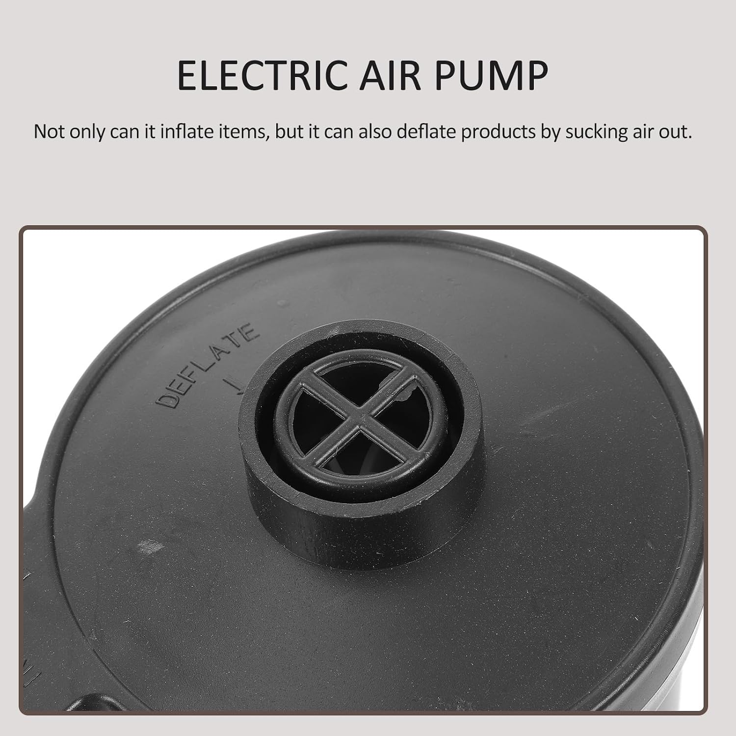 MAGICLULU Portable Electric Air Pump for Inflatable Air Mattresses US 110v Power Adapter Plastic and Metal Construction Lightweight and Efficient Inflator Pump for Home and Outdoor Use