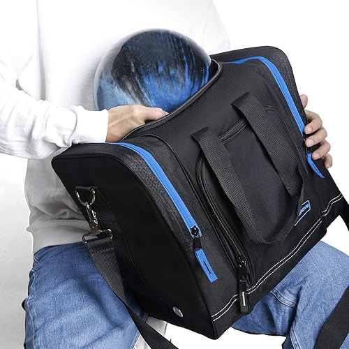 Miniatura 6 de Mangrove Bolsa de bolos para bola única, bolsa de bolos 2020 con soporte acolchado para bolas, se adapta a zapatos de boliche hasta hombres talla 14