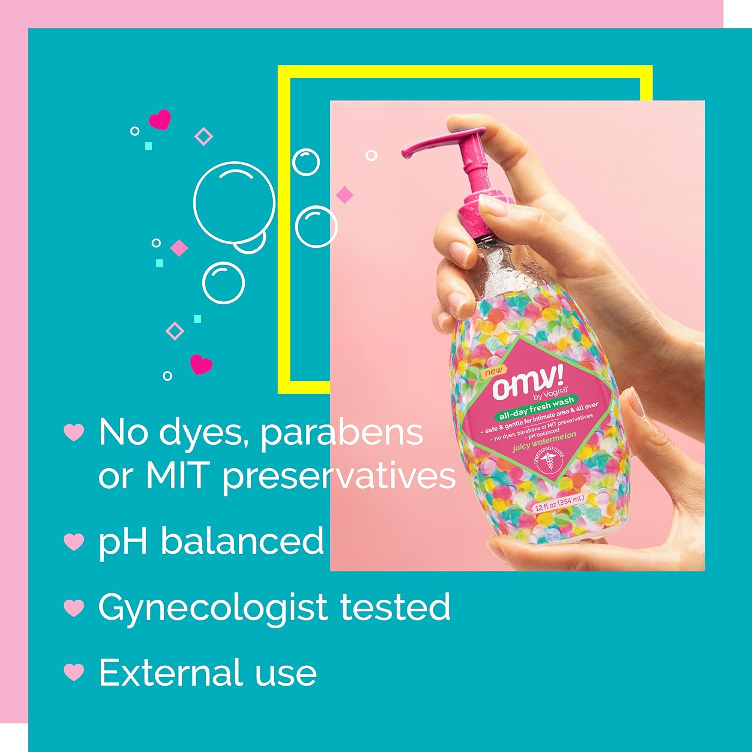 Buy Vagisil OMV! AllDay Fresh Intimate Feminine Wash for Women, Gynecologist Tested, Juicy