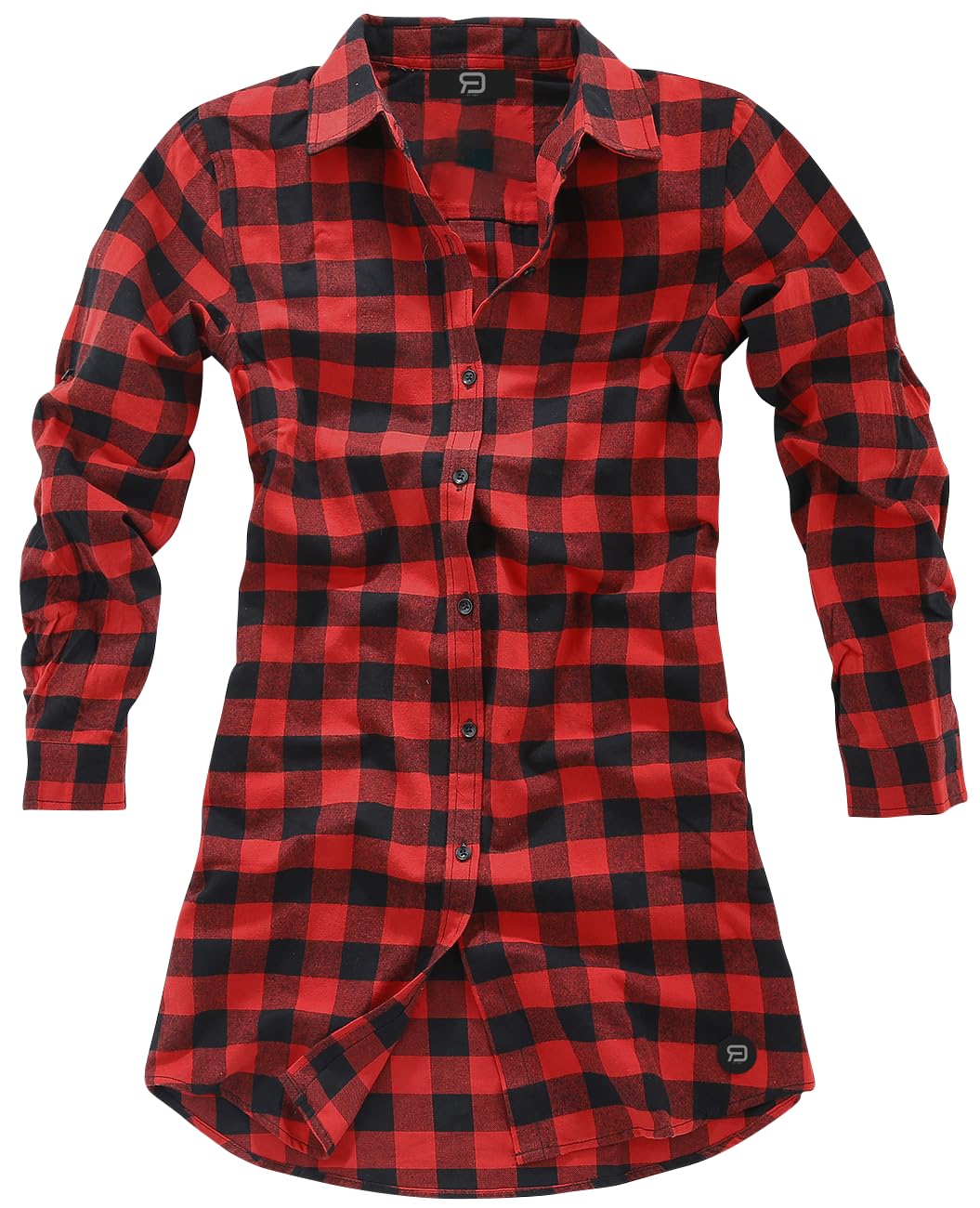 RED by EMP Damen schwarz-rotes Hemdkleid mit Karo Muster
