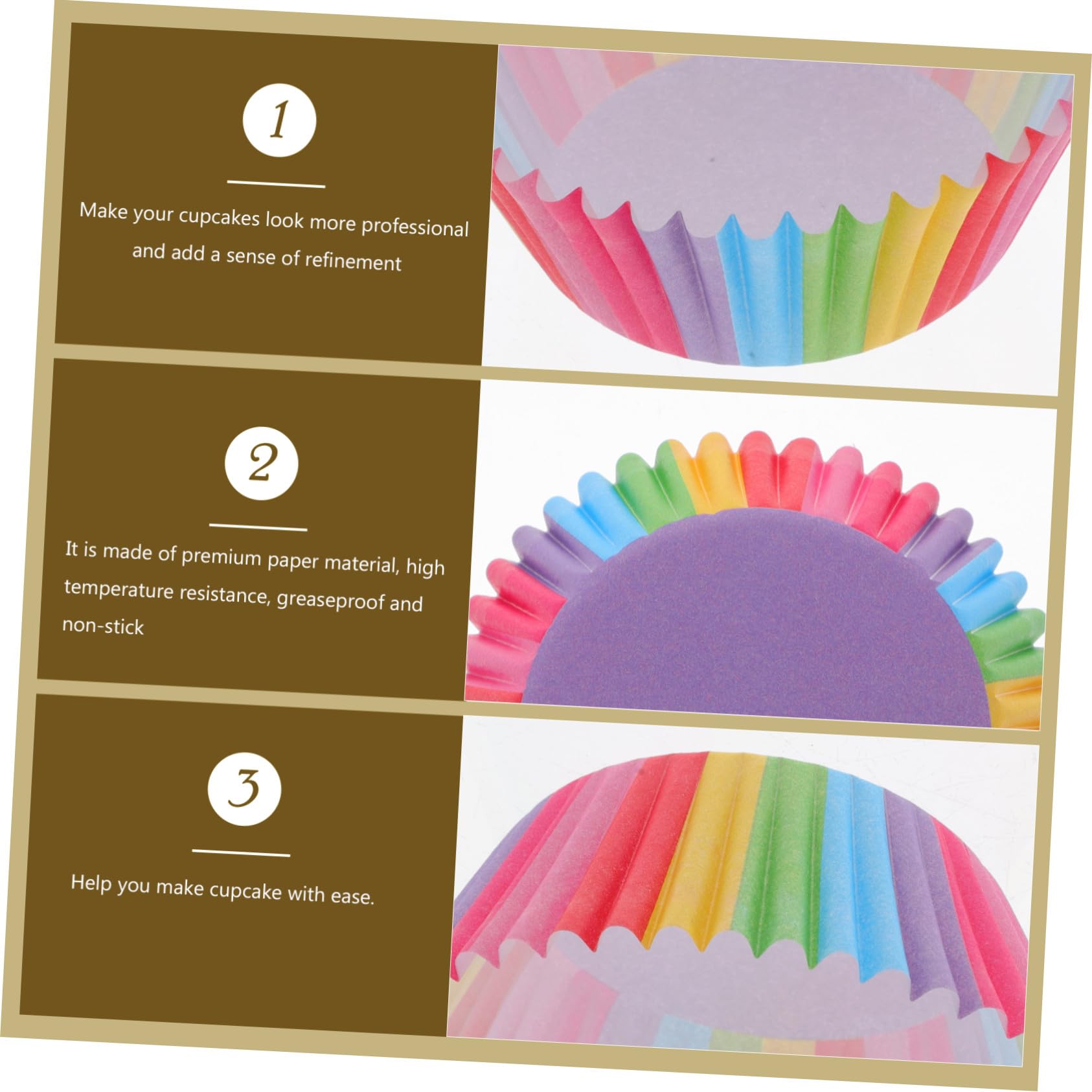 de Capacillos de Papel Textura Firme 1000 Piezas Papel Resistente Grasa para Hornear Cupcakes y Muffins para Fiestas y Repostería