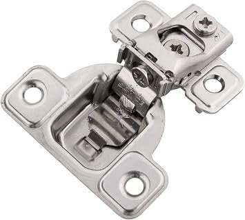 Hickory Hardware HH075217-14 - 1/2 Inch Overlay Concealed Euro Cabinet Door Hinge with 106 Degree Opening Angle and Self Close Function - 1 Set of Pair