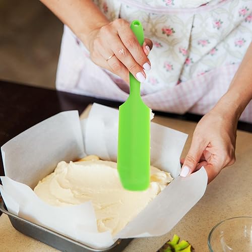 Miniatura 7 de Thick Food-grade Silicone Jar Spatula Dual-sided Scraper for Baking Mixing Sourdough Heat-resistant Kitchen Tool for Cooking and Salad Preparation