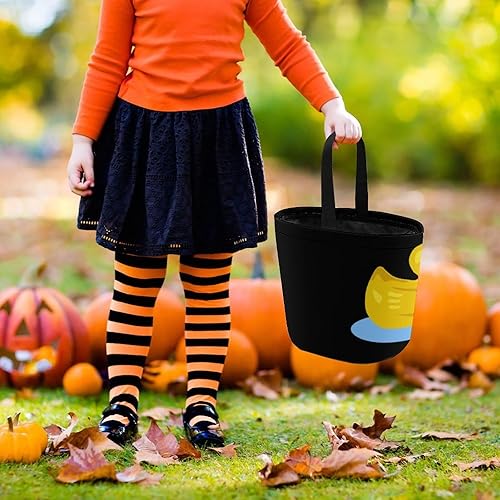 Miniatura 6 de Goma pato divertido logotipo divertido Halloween truco o truco bolsas dulces regalos cubos para regalos de fiesta suministros