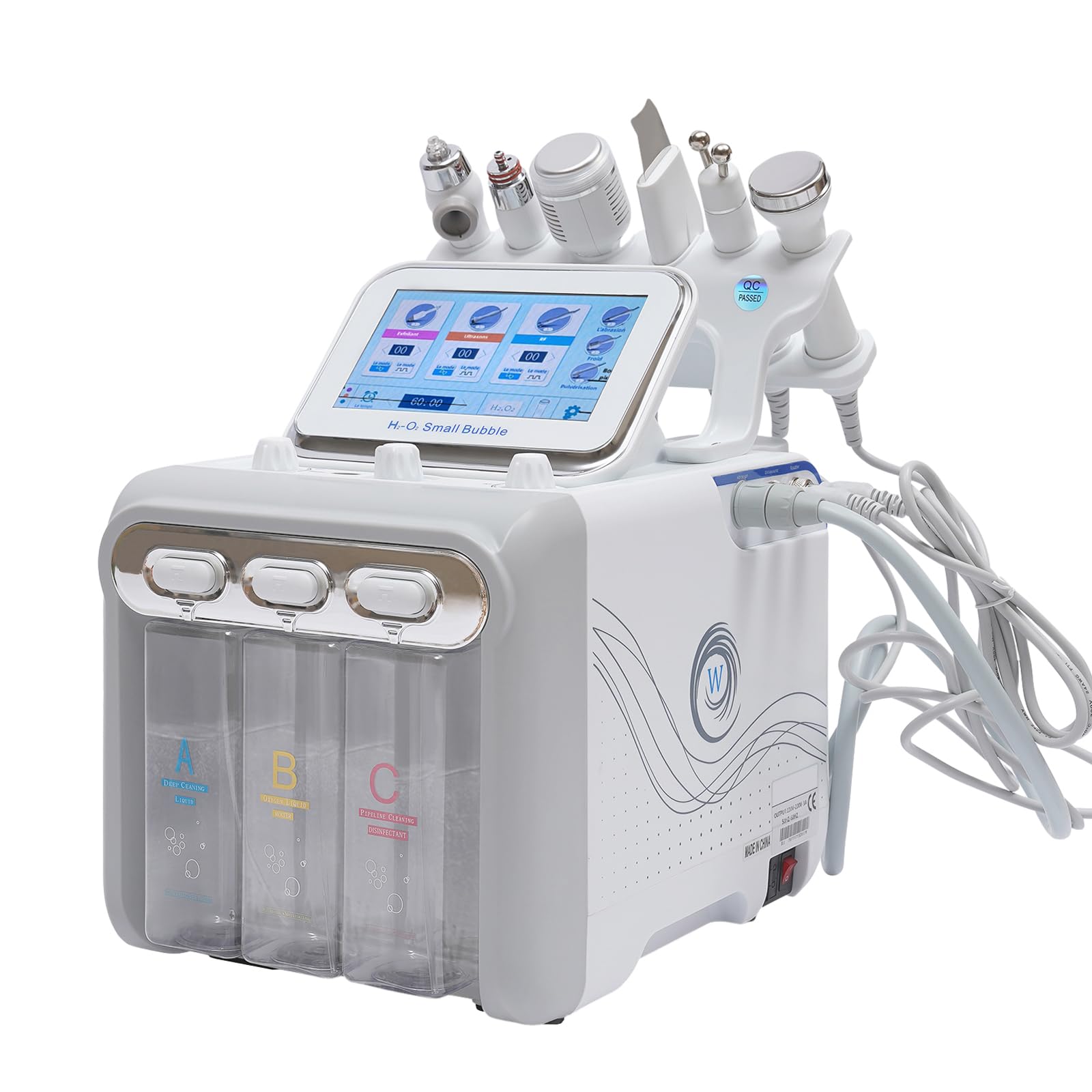 XUEMANSHOP Hydrodermabrasion, 6 in 1 H2-O2 Small Bubble Jet Skin