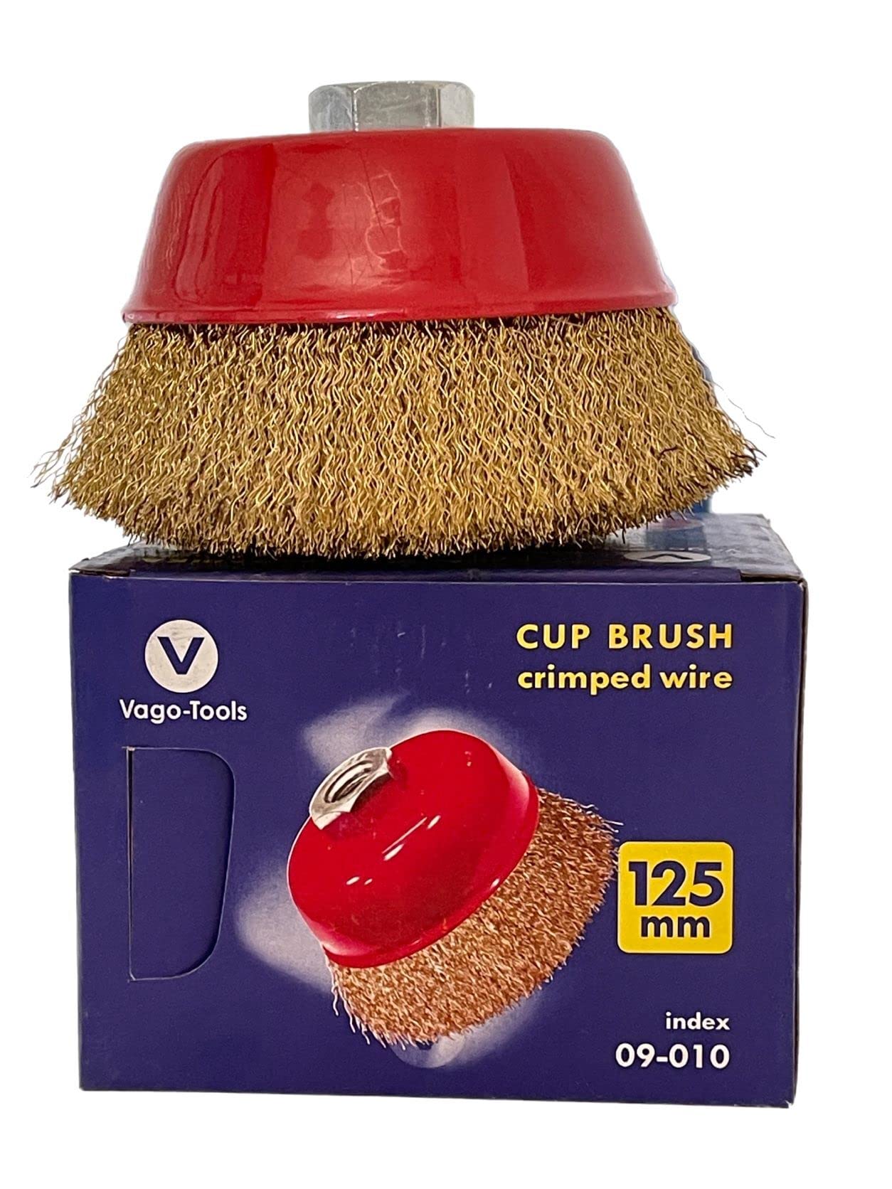 VaGo 12 spazzole a tazza da 125 mm ondulate per smerigliatrice angolare e flessibile