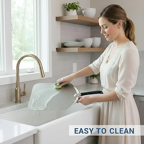 Miniatura 8 de Q Pizza Pala de pizza de aluminio de 14 x 16 pulgadas, paleta de torneado de pizza de metal extra grande, accesorio para horno de pizza, espátula