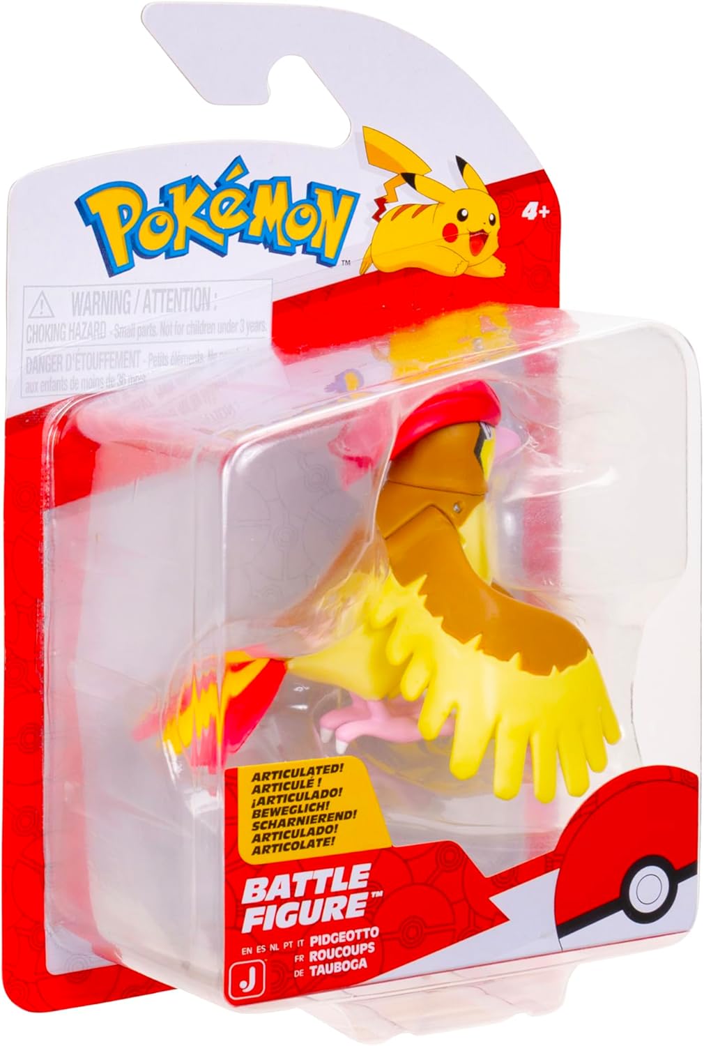 Pokemon Battle Figure, Pidgeotto Action Figure, 3 inches