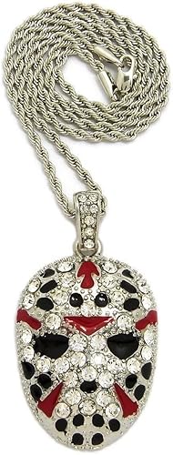 COLGANTE DE CADENA CUBANA, CUBANO, CUBANO PARA HOMBRES MÁSCARA DE RAPPER HIP HOP HOP