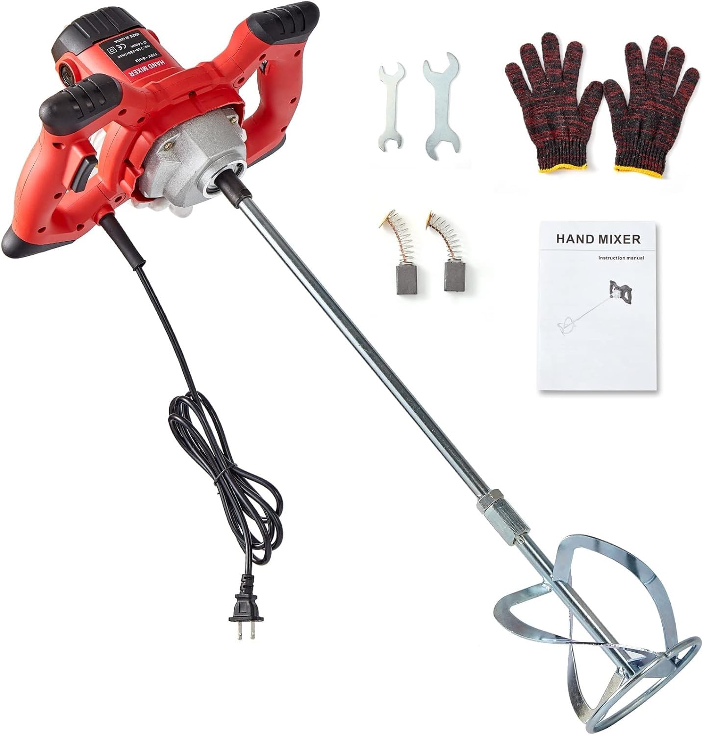 DeReliable 2400W 6 Speed Control with Spindle Lock Multipurpose Stirring machine Portable Electric Concrete Mixer, Handheld Paint Mixer for Mixing Mud, Cement, Mortar, Fodder(6 Months Warranty) (B0D7WFVZLR) Amazon Price History, Amazon Price Tracker