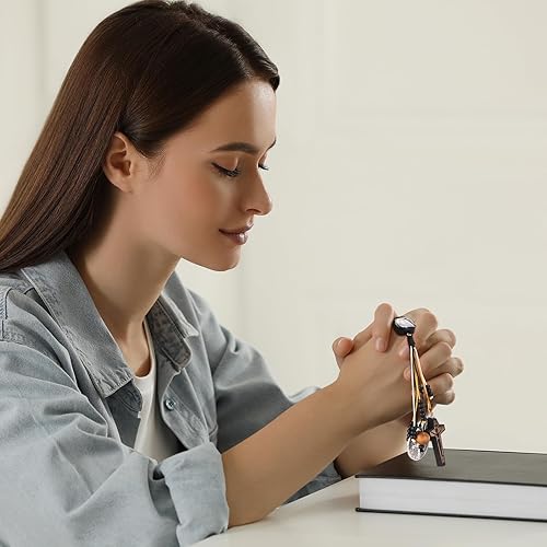 Miniatura 6 de Medallas de San Benito para puerta con tarjetas de oración de San Benito para protección del hogar, juego de regalo católico de bendición de la casa