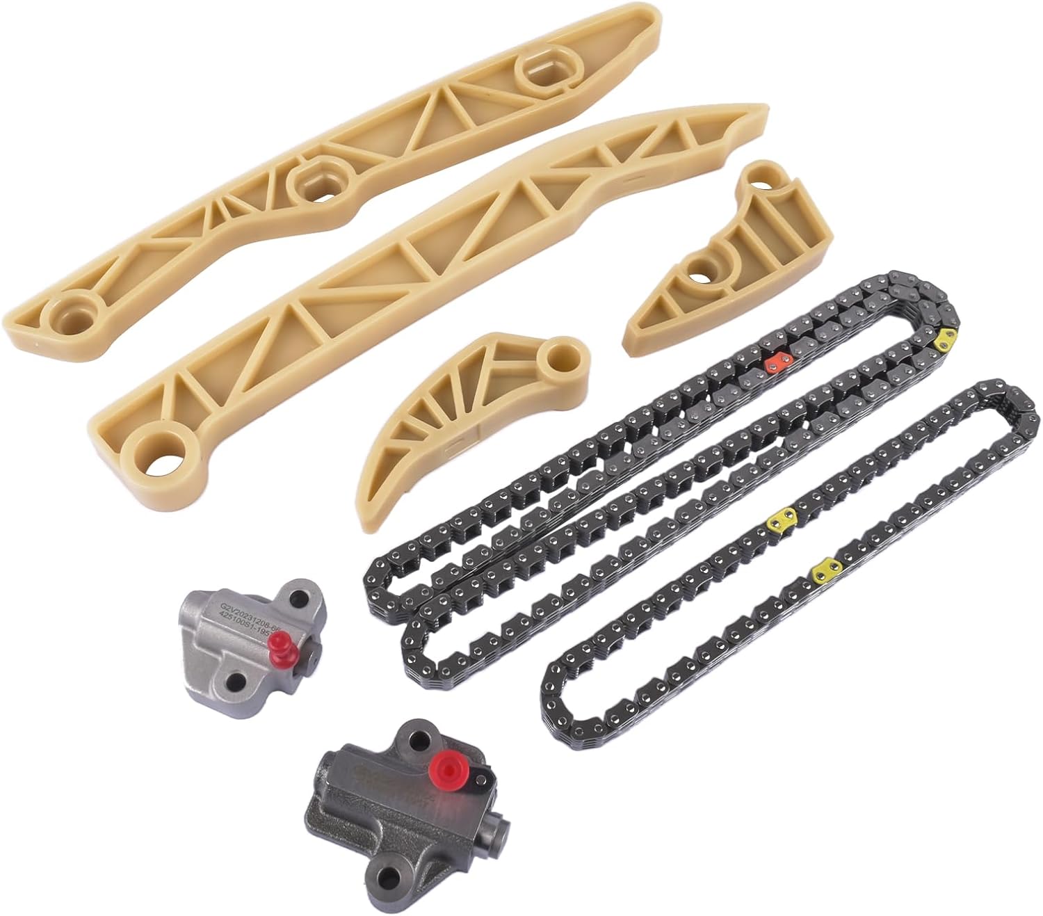 Timing Chain Tensioner Kit Replacement for 2014-2022 Chrysler 200 Fiat 500X Dodge Dart Jeep Compass Cherokee 2.4L Part# 05047366AA, 05047659AA, 05047505AA, 05048145AA