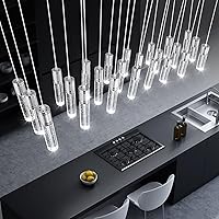 Vista 18 de 3 luces colgantes modernas LED para isla de cocina, luz colgante de burbuja, iluminación colgante para cocina, isla comedor, luces colgantes