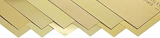 260 Brass Sheet, Unpolished (Mill) Finish, Half Hard Temper, 0.001-0.015