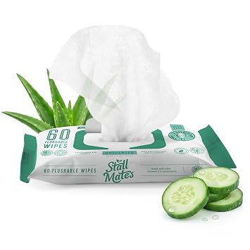 Stall Mates 60-Wipe Home Pack Hypoallergenic Moist Wipes, Unscented with Cucumber, Vitamin-E & Aloe