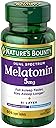 Nature’s Bounty Melatonin 5mg Dual Spectrum, 100%!D(MISSING)rug Free Sleep Supplement, Quick Release and Extended Release, Promotes Relaxation and Sleep Health, 60 Bi-Layer Tablets