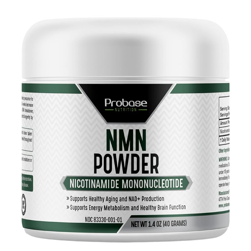 Probase Nutrition Suplemento de nicotinamida mononucleotídeo (NMN) em pó 40 g