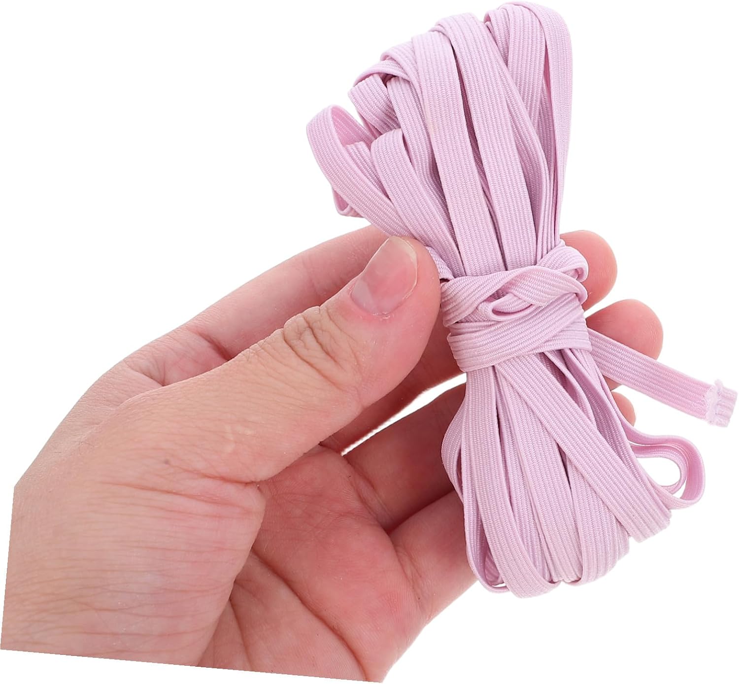 MUELODSIC 12Pcs Colorful Handmade Elastic Bands Flat Clothing Elastics for Crafting Sewing DIY Projects Durable Versatile Colored Stretch Strings for Headwear Shoelaces Beaded Random Color