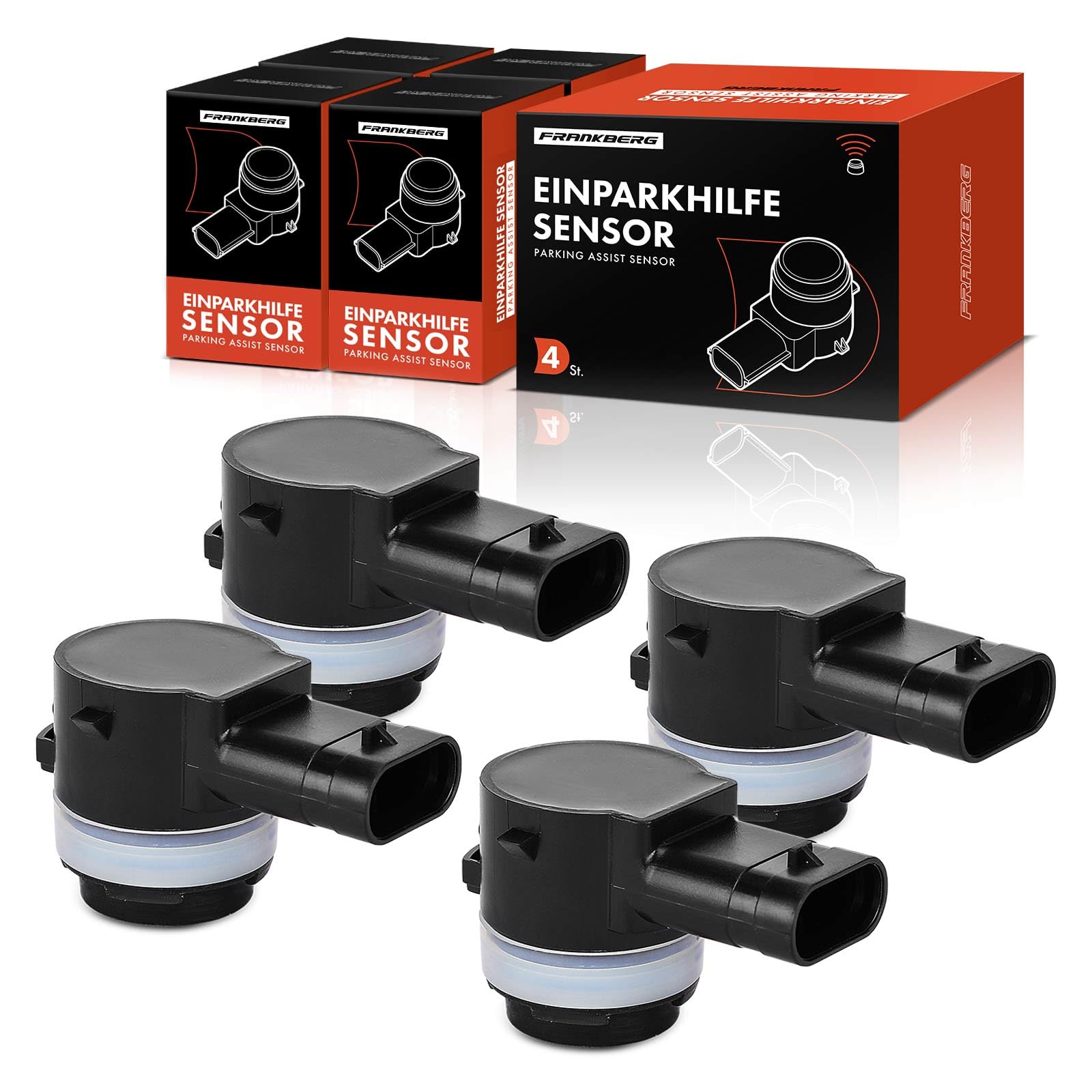 Frankberg 4x Sensori di Parcheggio PDC Compatibile con P.a.s.s.a.t Variante 3G5 CB5 UP! 121 122 123 BL1 BL2 BL3 O.c.t.a.v.i.a III Combi 5E5 5E6 Golf VII 5G1 BE1 BE2 BQ1 66209274427