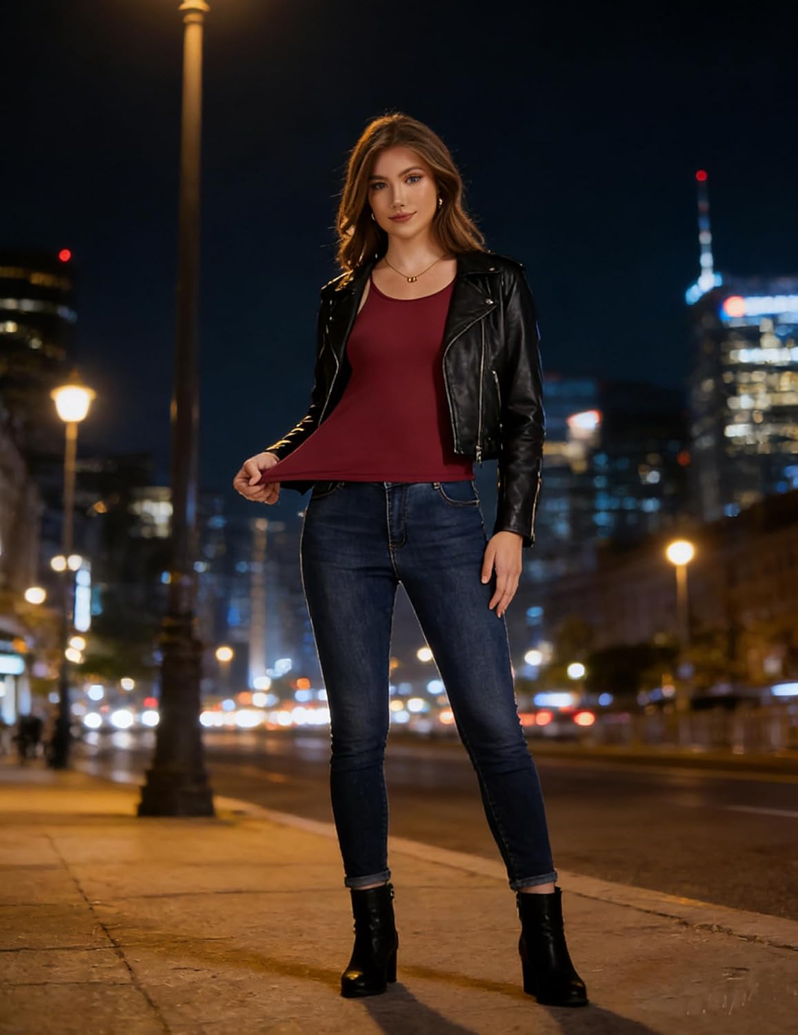 CORSKI Camisole Tops for Women Sleeveless Adjustable Spaghetti Strap Tank Tops Y2K Basic Shirts - Image 3