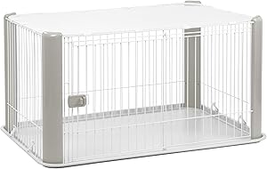 enclo d'int&eacute;rieur chiot avec toit amovible