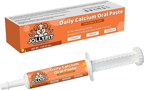 Calcio oral para perros y gatos que partan, calcio de rápida absorción para perros, apoya el parto y la producción de leche, mejora el calostro para