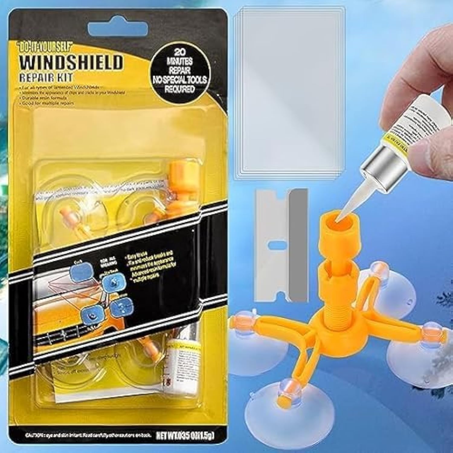 Enchantment ARAA PAVA Fixed Ratchet Windshield Repair Kit, Car Windshield Window Glass Repair Tool For Quick Repair Windshield Chips & Cracks, Bulls - Eye, Star - Shaped, Nicks, Half - Moon 1 Pc (B0CV7TB22M) Amazon Price History, Amazon Price Tracker