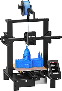 Longer LK4 X 3D Printer with 3D Touch Auto-Levelling 95% Pre-Assembled Silent Open Source Motherboard, Dual Blower Kit, PEI Bed Plate, Printing Size 8.7x8.7x9.8 inch for DIY Home School Printing