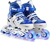 Adjustable Inline Skates Boys Girls Kids Women Men Illuminating Roller Skates with Full Light Up Wheels, Outdoor & Indoor Roller Blades Skates Ideal for Kids Adult Beginners