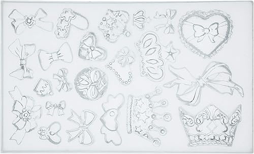 Miniatura 7 de Surtido de moldes de silicona con forma de corazón y corona, para decoración de tartas Sugarcraft, fondant, resina, arcilla polimérica, fundición de