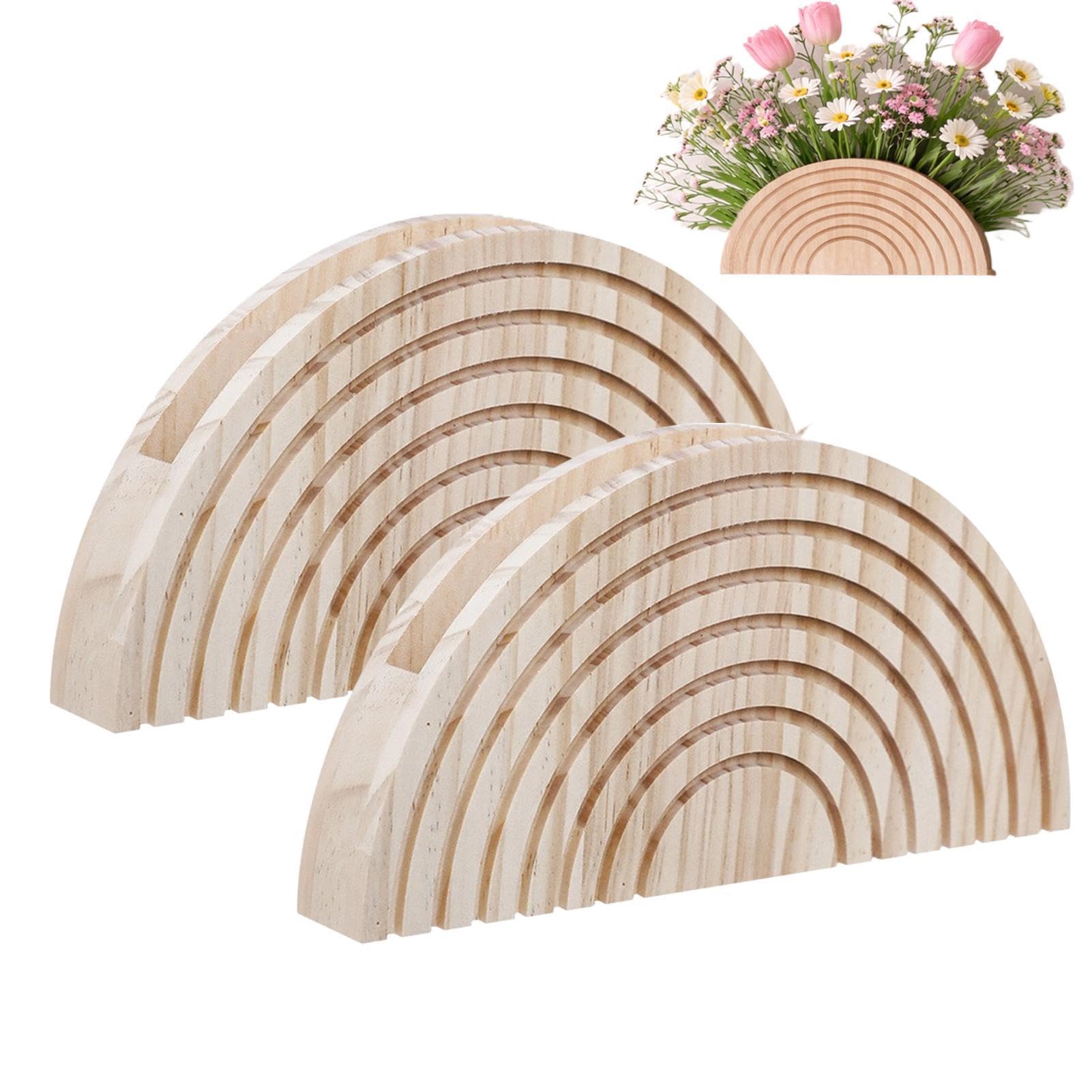 Vase mural en bois haut de gamme style minimaliste chic lot de 2 pièces