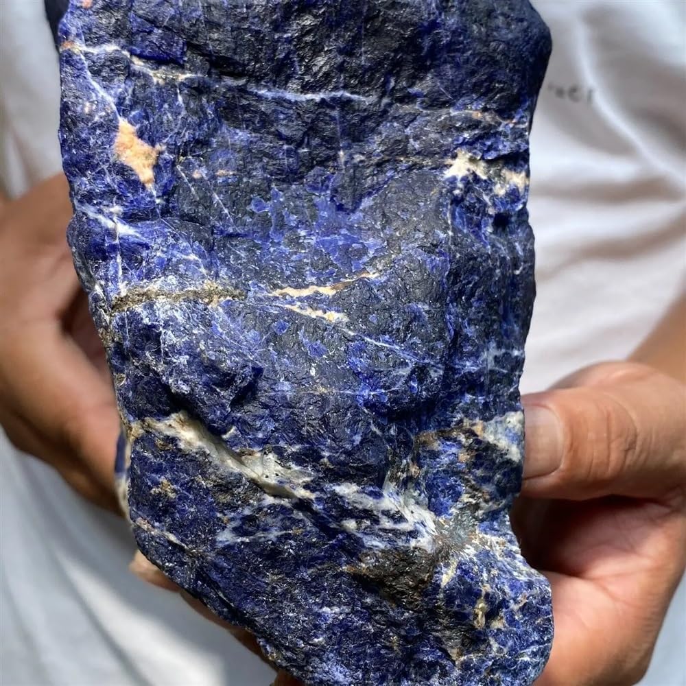 Stone Large Noble Dark Blue Sodalite Crystal Gemstone Rough Raw Rock (900-1000g)