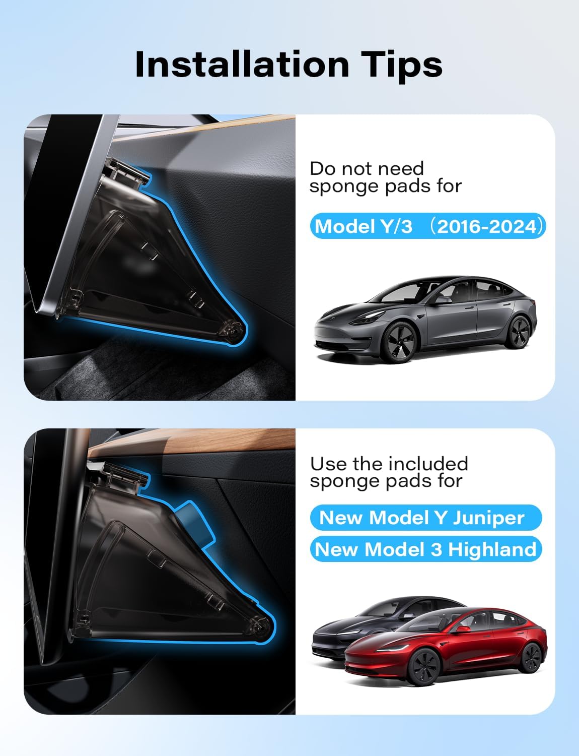 Under Screen Storage Box Fit Model Y Juniper Model 3 Highland, Hiddenable Privacy Storage for Model Y 3 Accessories, Center Console Organizer for Model Y 2019~2026 & Model 3 2016-2026