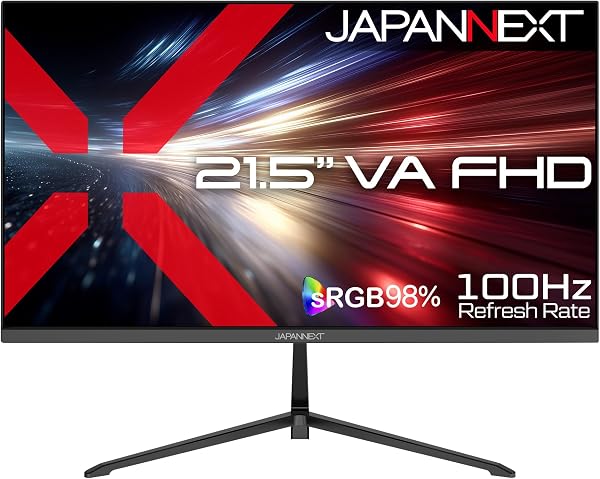 JAPANNEXT 21.5インチ VAパネル搭載 120Hz/1ms(MPRT)対応 フルHD(1920x1080)解像度 液晶モニター JN-215V120F HDMI DisplayPort sRGB:98% HDR PS5 フルHD:120Hz接続【2年保証】 - 1