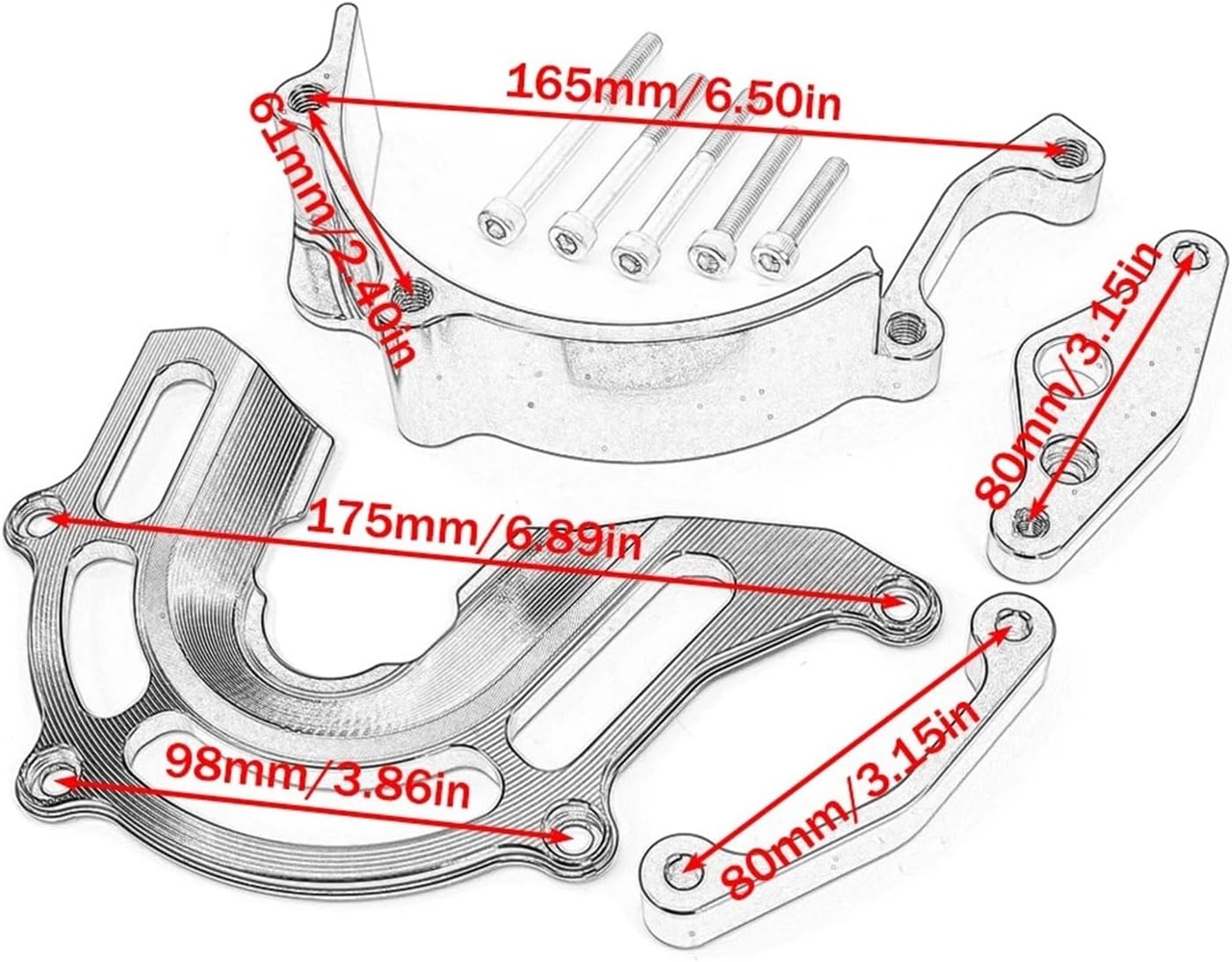 Front Sprocket Cover Case Saver Protector Chain Guard Compatible with Z900 Z900RS SE Cafe 2018-2025 2024(Black)